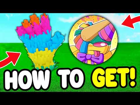 How To GET PINATA GLOVE SHOWCASE & BIRTHDAY BASH BADGE In SLAP BATTLES! Roblox