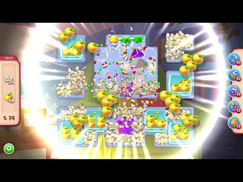 Homescapes Level 1800 - 16 Moves - No Boosters