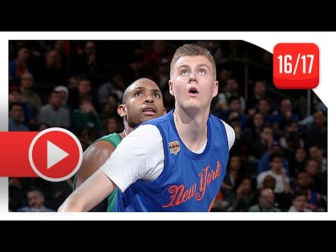 Kristaps Porzingis Full Highlights vs Celtics (2016.12.25) - 22 Pts, 12 Reb