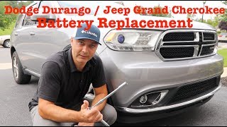 BATTERY LOCATION, REPLACEMENT - Dodge Durango / Jeep Grand Cherokee 2011 and UP