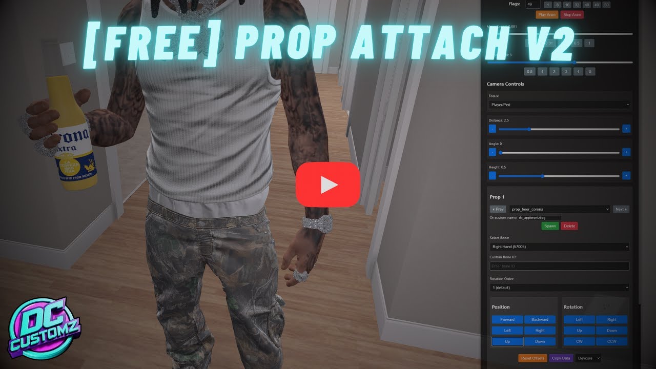 Props Attach Tool V2 - GTA V Script on Forge Mods
