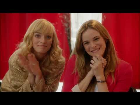 Nearlyweds Hallmark movie trailer still with three brides at the altar
