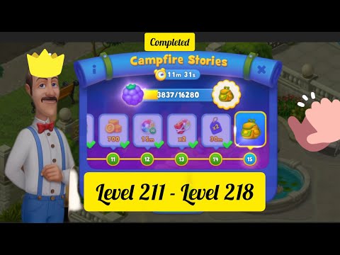 Gardenscapes - ( CAMPFIRE STORIES Completed ) All Puzzles - Gameplay PART - 39