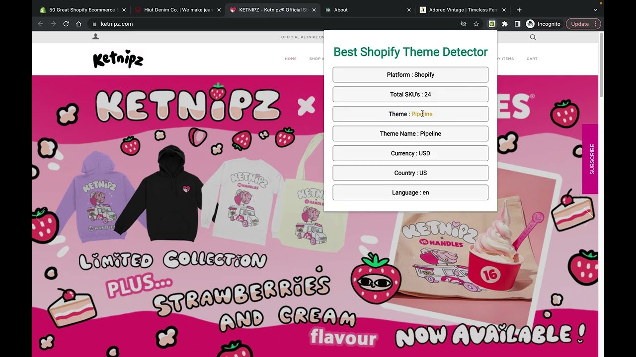 The best Shopify theme detector app for detecting Shopify themes