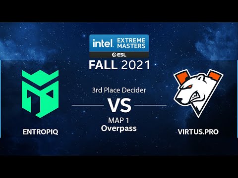 CS:GO - Entropiq vs. Virtus.pro [Overpass] Map 1 - IEM Fall 2021 - 3rd Place Decider - CIS