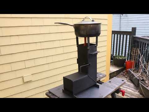 Rocket Stoves Plans DIY Steel Wood Burning Camping Stove Camp Cooking Equipment