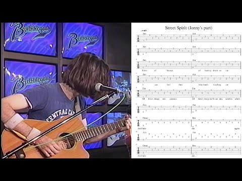 Street Spirit - Jonny Greenwood Acoustic Guitar Tab - Japan - Landscape w/ Jonny View