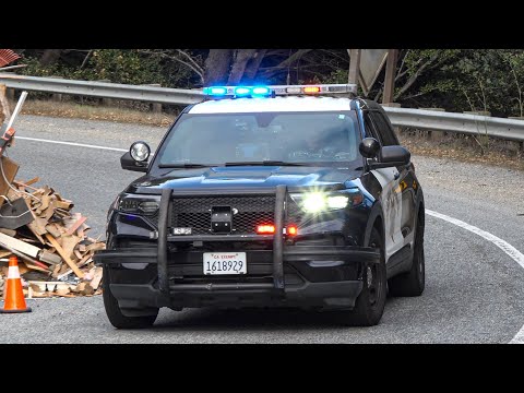 California Highway Patrol Units Responding Code 3! | Classic CHP Siren!