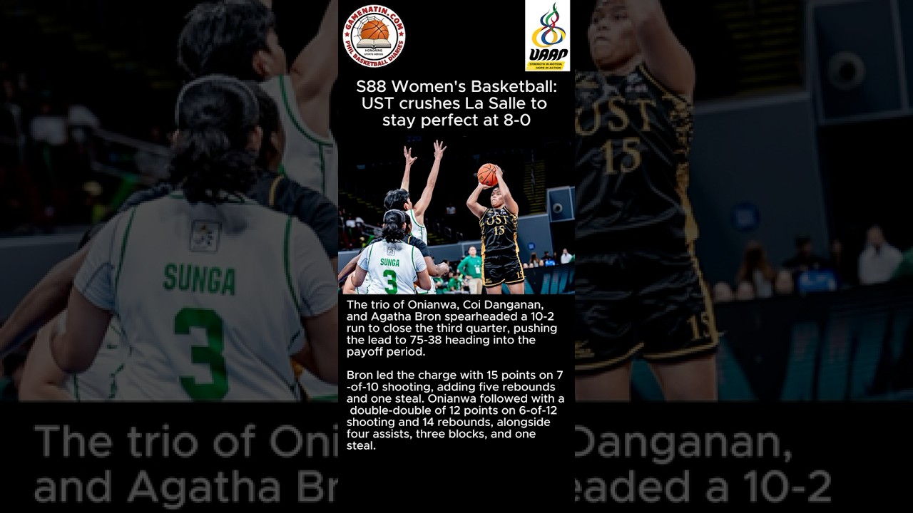 UAAP Women's Basketball: UST still perfect after clobbering DLSU