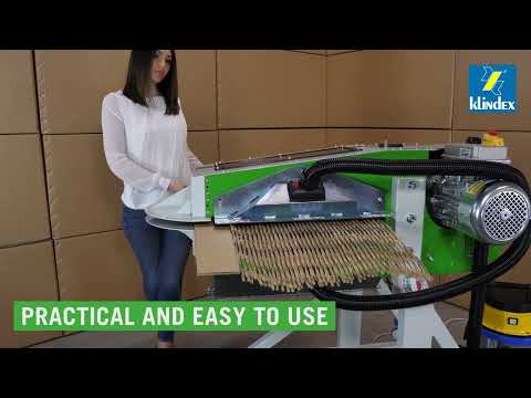 Video of the Klindex EDWARD 500 Series MATTING Cardboard Shredder (380-440 Volt 5.5 HP) Shredder