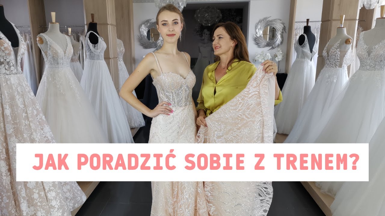 Jak poradzić sobie z trenem w sukni ślubnej.