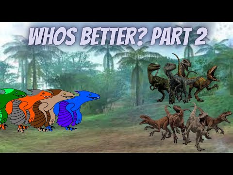 My Pyroraptor Squad Battles the Movie Squads - Jurassic World Evolution 2