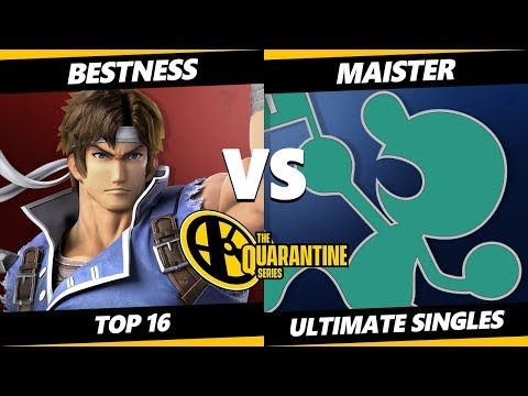 The Quarantine Series Top 16 - Bestness (Richter) Vs. Maister (Game & Watch) Smash Ultimate - SSBU