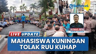 Suarakan Penolakan RUU KUHAP, Aliansi BEM Kuningan Gelar Demo di Depan Gedung DPRD