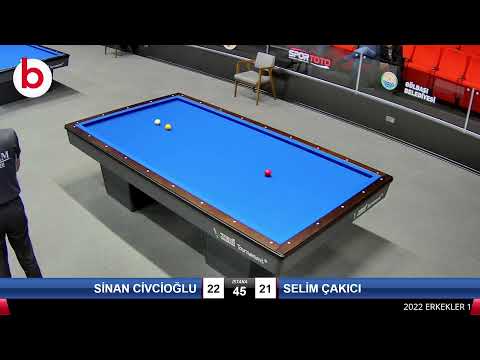 SİNAN CİVCİOĞLU & SELİM ÇAKICI Bilardo Maçı - 2022 ERKEKLER 1.ETAP-3.TUR