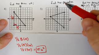 Area and Perimeter of Triangles on a Coordinate Plane