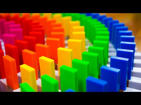 24 Hours of Satisfying Dominoes Falling (No Music)