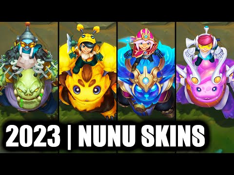ALL NUNU SKINS SPOTLIGHT 2023 | League of Legends