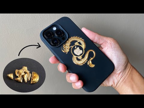 i put 18k gold into my phone case - i make jewelry for my phone