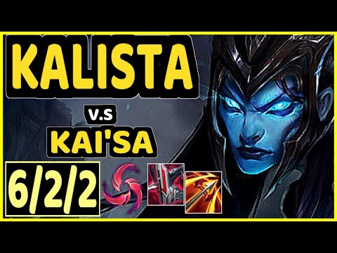 KALISTA vs KAI'SA - 6/2/2 KDA BOTTOM ADC GAMEPLAY - KR Ranked DIAMOND