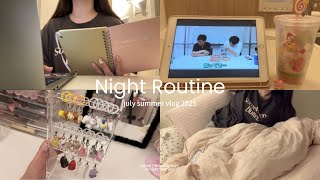 ［night routine］一人暮らし社会人の夜の過ごし方🌛 vlog. お部屋作り　| unboxing | sanrio haul | SHEIN購入品 etc…