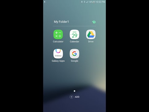 How To Create App Folder On Home Screen and Apps Drawer On Samsung Galaxy Note7