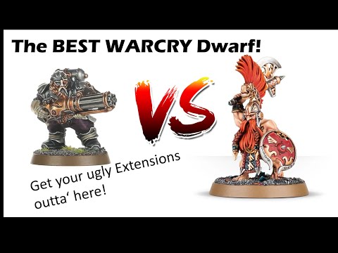 WARCRY - One Dwarf to dwarf all Dwarfs! Kharadron vs Fyreslayers comparison with Maths!