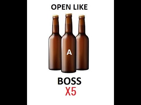 5 ways to open a beer like a boss. DO NOT TRY THIS YOURSELF