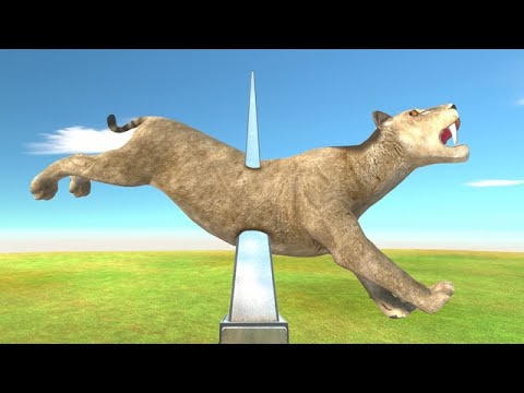 Run and be Thrown With Rotating Platforms - Animal Revolt Battle Simulator