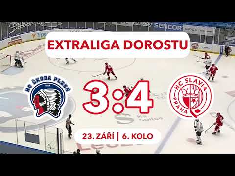 Extraliga dorostu, 6. kolo: HC Škoda Plzeň – HC Slavia Praha 3:4