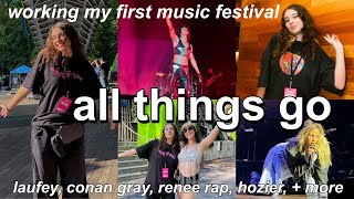 WORKING MY FIRST MUSIC FESTIVAL VLOG | All Things Go 2024