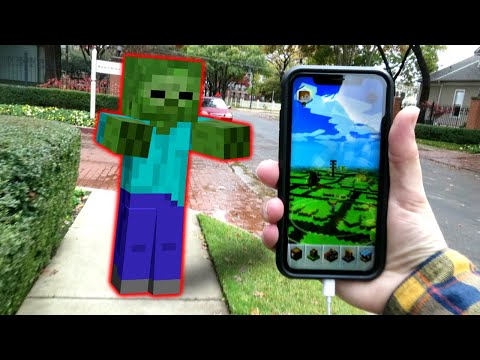 MINECRAFT BUT IT'S REAL LIFE (minecraft earth)