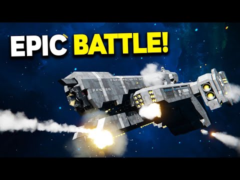 Multiplayer Space BATTLE! - Space Engineers Server LIVE