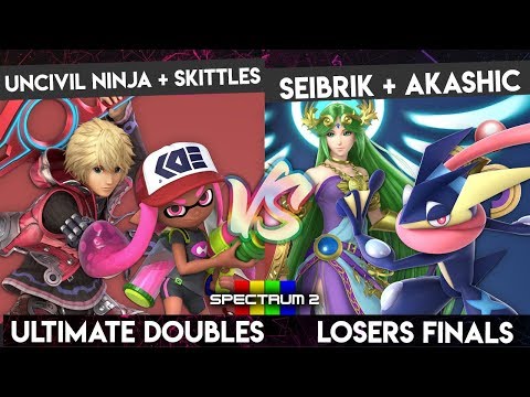 SPECTRUM 2 - Uncivil Ninja + Skittles vs. Seibrik + Akashic - Losers Finals - Smash Ultimate Doubles