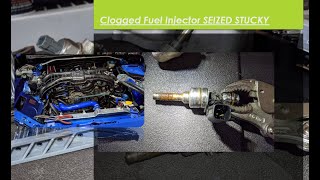 Seized Direct Fuel Injectors Cylinder 3 and 1 Remove Intake Manifold FA20DIT WRX