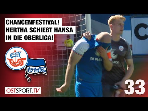 Chancenfestival! Hertha schießt Hansa in die Oberliga: Hertha II - Hansa II | Regionalliga Nordost