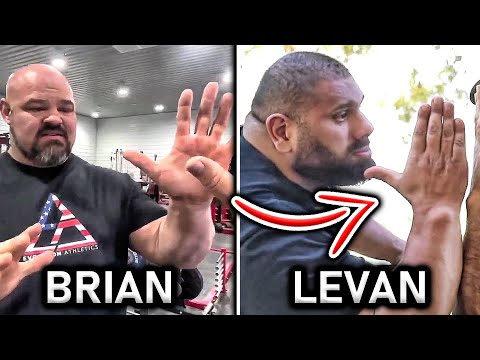 BRIAN SHAW vs LEVAN SAGINASHVILI Hand Size Comparison!