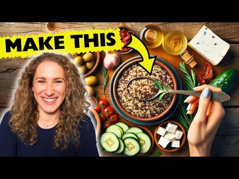 5-Minute QUINOA BOWL (Mediterranean Diet Recipe)