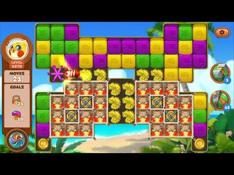 Lost Island Blast Adventure Level 1870 NO BOOSTERS - A S GAMING ✔️