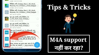 How to fix Unsupported Music | M4a convert to mp3 without apps