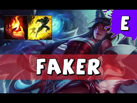 SKT T1 Faker as Ahri vs Quinn MID - S6 Challenger SoloQ - League of Legends