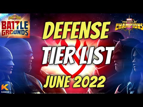 MCOC Defense Tier List June 2022 || Marvel Contest of Champions || Best Defenders || Khan Champion