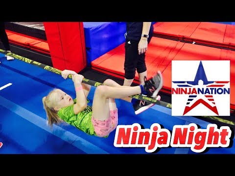 when she Takes 1st Place at Ninja Night at Ninja Nation