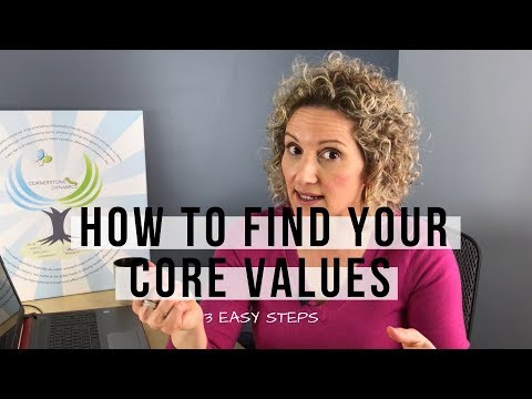 How to Find Your Core Values | 3 Easy Steps Video