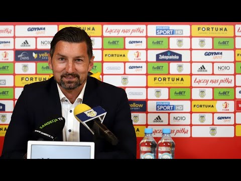 2021-05-19 Arka Gdynia - Sandecja 3-0 (1-0), Dariusz Dudek na pomeczowej konferencji prasowej