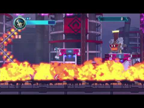 Mighty No. 9 playthrough pt8 - Burn It Up! (Pyrogen Boss)