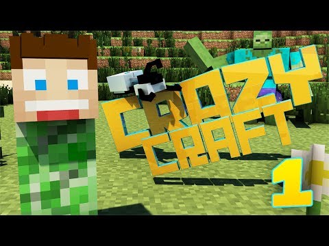 CRAZYCRAFT 2.0 - EPISODE 1 - THE CRAZINESS RETURNS! (Minecraft)