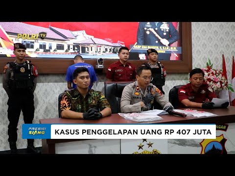 POLRES KEBUMEN AMANKAN SALES YANG GELAPKAN UANG PERUSAHAAN RP 407 JUTA