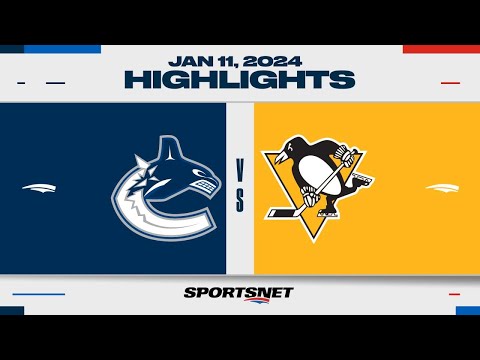 NHL Highlights | Canucks vs. Penguins - January 11, 2024