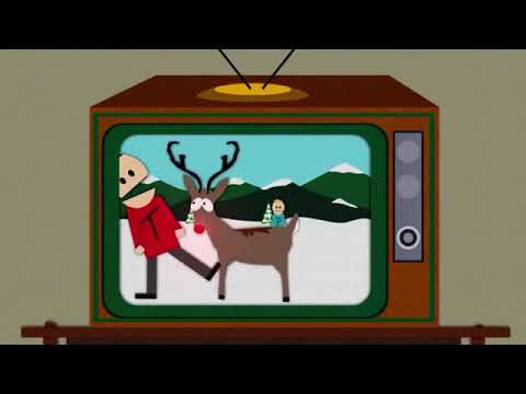 Terrance and Philip farting on Rudolph